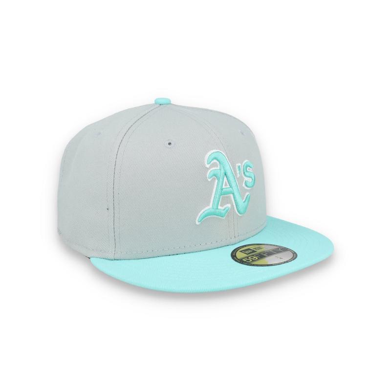New Era Oakland Athletics 2-Tone Color Pack 59FIFTY Fitted Hat-Gray/Turquoise