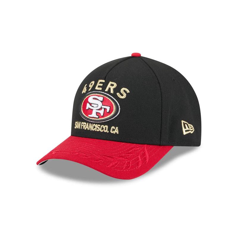 New Era San Francisco 49ers 2025 NFL Draft 9FORTY M-Crown Snap Hat-Black