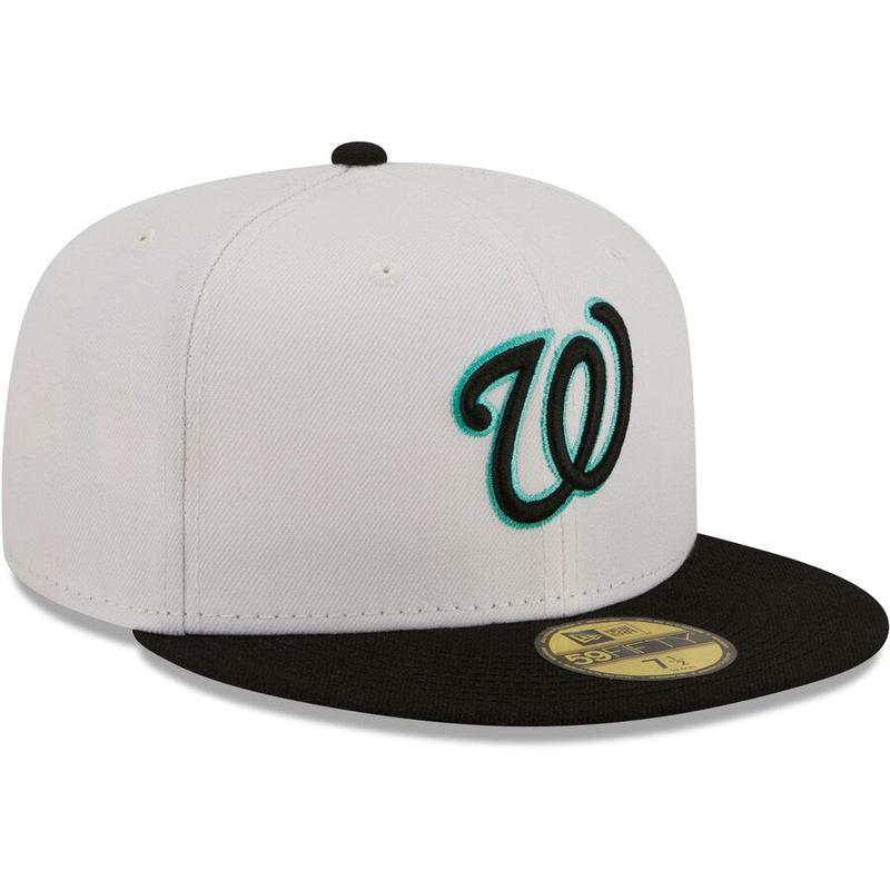 New Era Washington Nationals 2-Tone Color Pack 59FIFTY Fitted Hat-White/Black