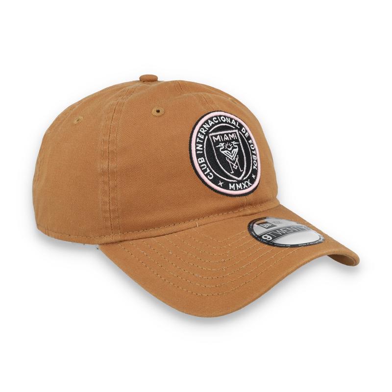 New Era Inter Miami Crest 9TWENTY Adjustable Hat-Khaki