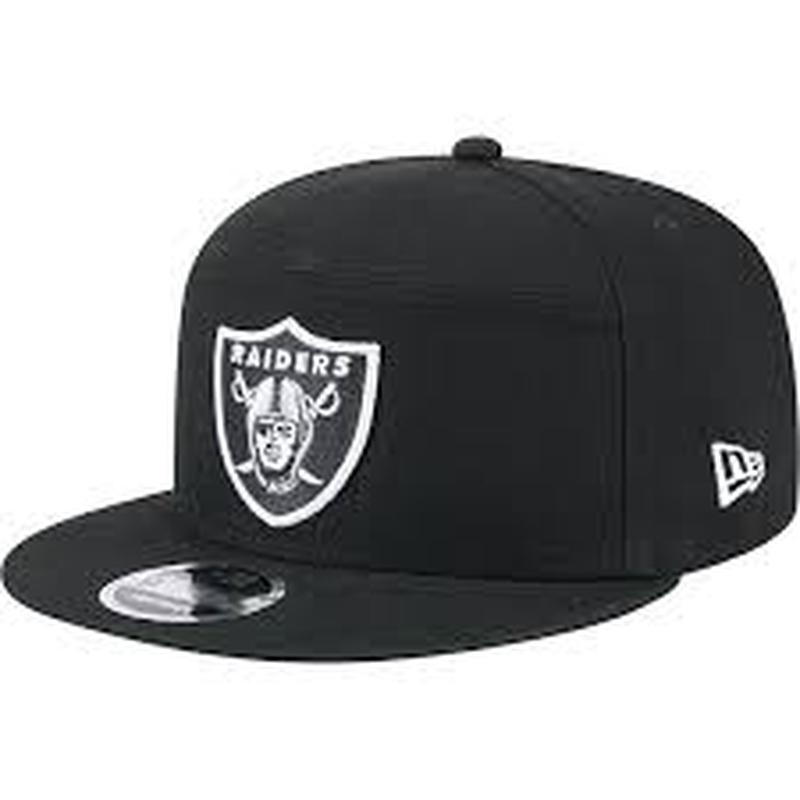 New Era Las Vegas Raiders Cotton Canvas 9FIFTY Split Panel Trucker Hat