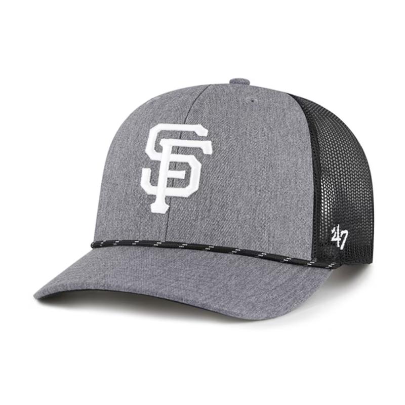 '47 Brand San Francisco Giants Carbon Rope Trucker Adjustable Snapback Hat