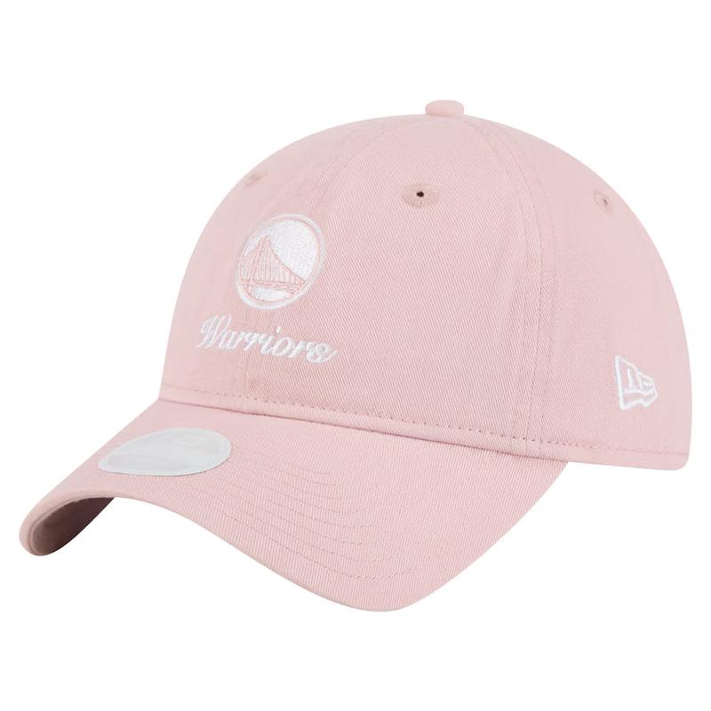 New Era Womens Golden State Warriors Preppy 9TWENTY Adjustable Hat-Pink