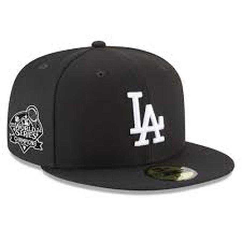 New Era Los Angeles Dodgers 2024 World Series Champions 59FIFTY Fitted Hat-Black/White