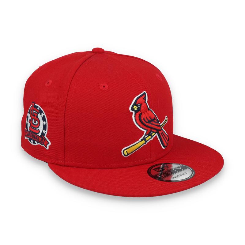 New Era St. Louis Cardinal Side Patch 9FIFTY Snapback Hat-Red