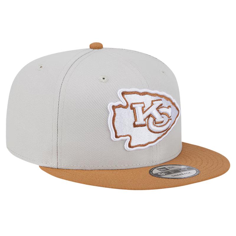 New Era Kansas City Chiefs 2-Tone Color Pack 9FIFTY Snapback Hat -Stone/Brown