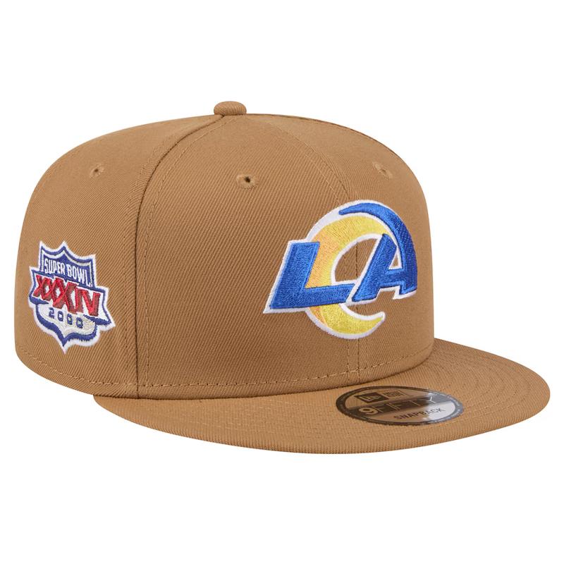 New Era Los Angeles Rams Color Pack 9FIFTY Snapback Hat - Brown