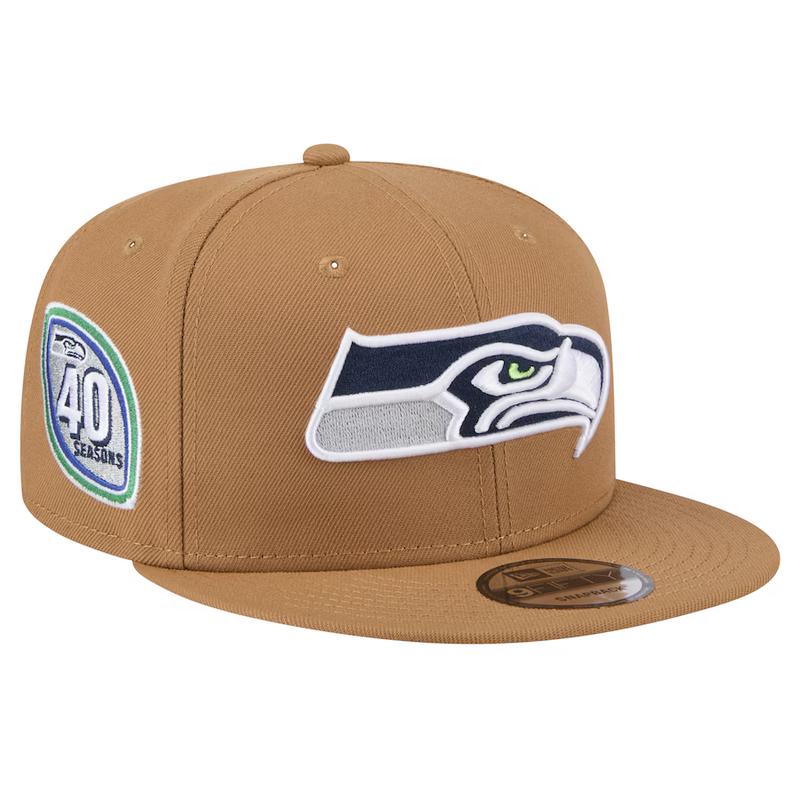 New Era Seattle Seahawks Color Pack 9FIFTY Snapback Hat - Brown