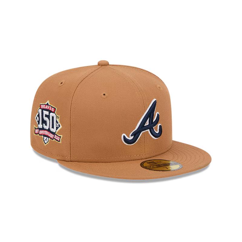 New Era Atlanta Braves Color Pack 59FIFTY Fitted Hat-Brown