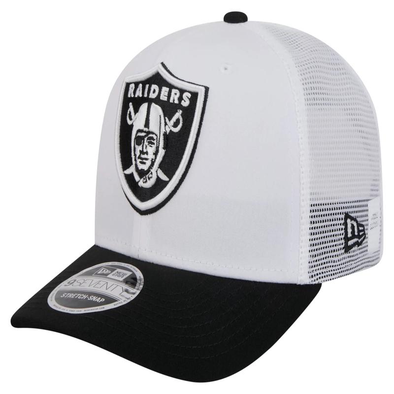 New Era Las Vegas Raiders 2024 Training Camp 9Seventy Adjustable Hat - White