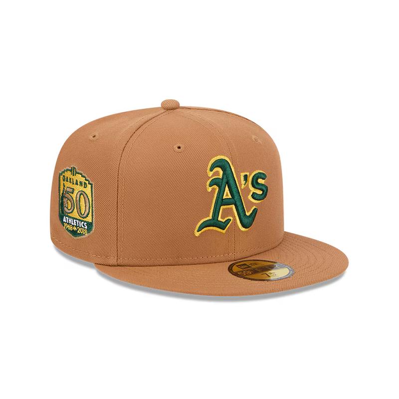New Era Oakland Athletics Color Pack 59FIFTY Fitted Hat-Brown
