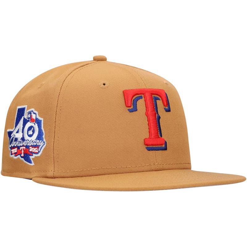 New Era Texas Rangers Color Pack 59FIFTY Fitted Hat-Brown
