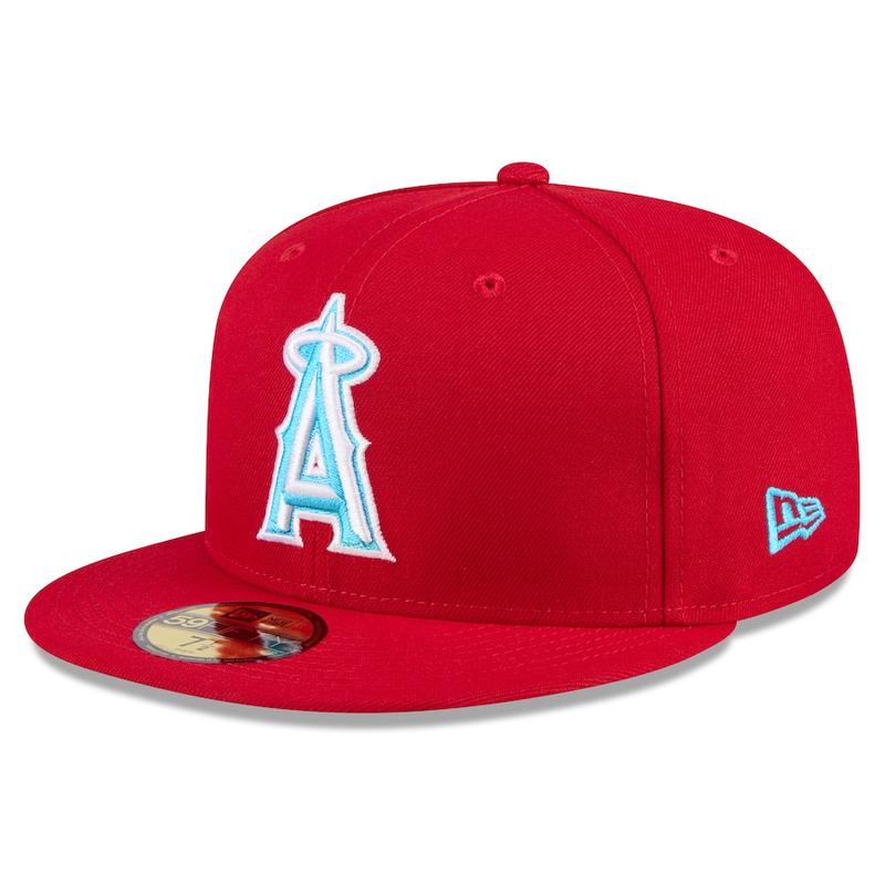 New Era Los Angeles Angels 59FIFTY Fitted Hat 2024 - Red
