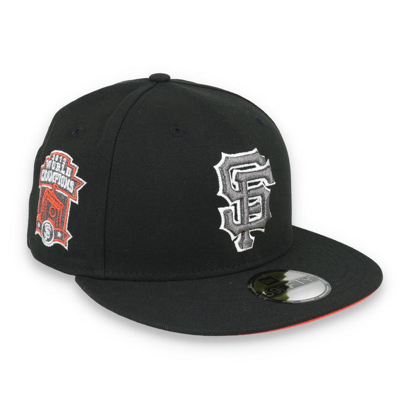 New Era San Francisco Giants 2012 World Series Side Patch 59FIFTY Fitted Hat-Metallic Grey/Black