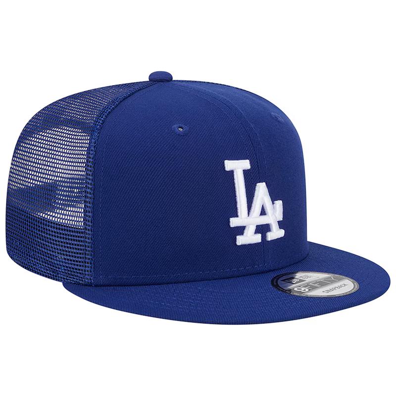 New Era Los Angeles Dodgers Team Color 9FIFTY Trucker Snapback Hat-Royal