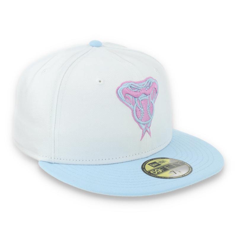 New Era Arizona Diamondbacks Color Pack 59FIFTY Fitted Hat-White/Light Blue /Pink