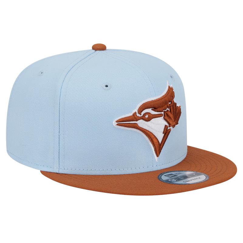 New Era Toronto Blue Jays 2-Tone Color Pack 9FIFTY Snapback Hat -Light Blue/Rust