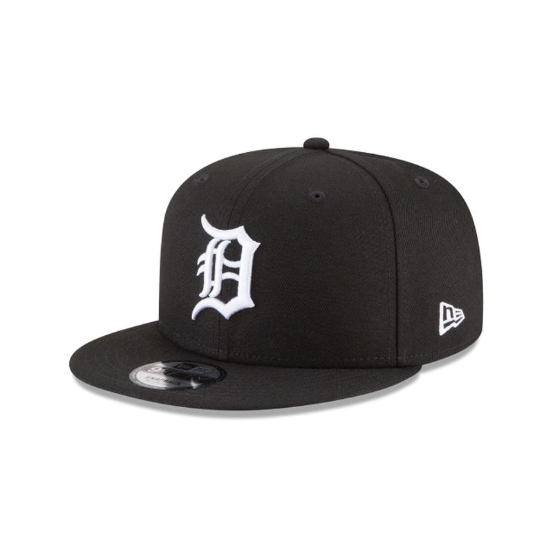 DETROIT TIGERS NEW ERA BASIC COLLECTION SNAPBACK 9FIFTY-BLACK AND WHITE