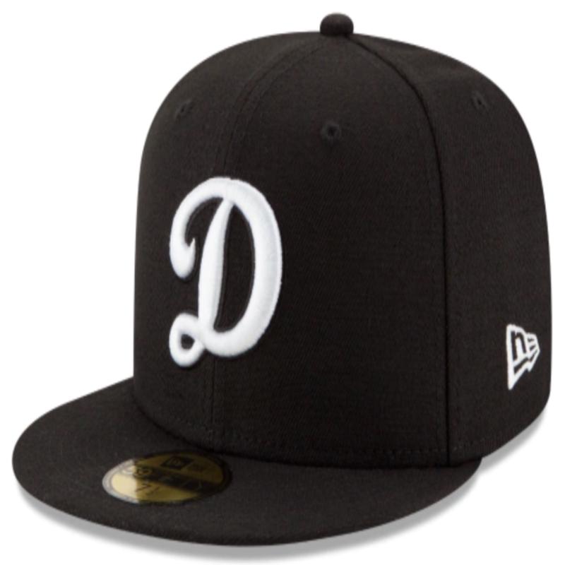 Los Angeles Dodgers Black On White 59Fifty Fitted