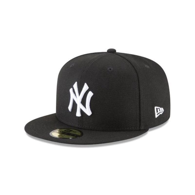 NEW YORK YANKEES NEW ERA BASIC 59FIFTY -BLACK/WHITE