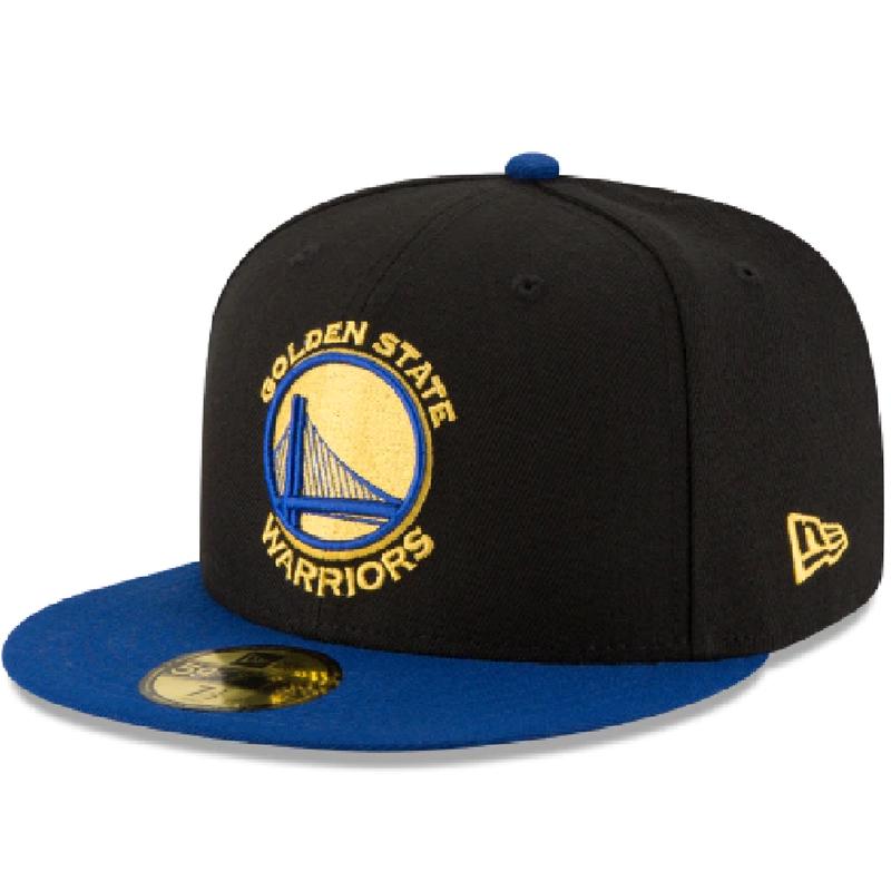 GOLDEN STATE WARRIORS NEW ERA 2TONE OTC FITTED HAT-BLACK/BLUE