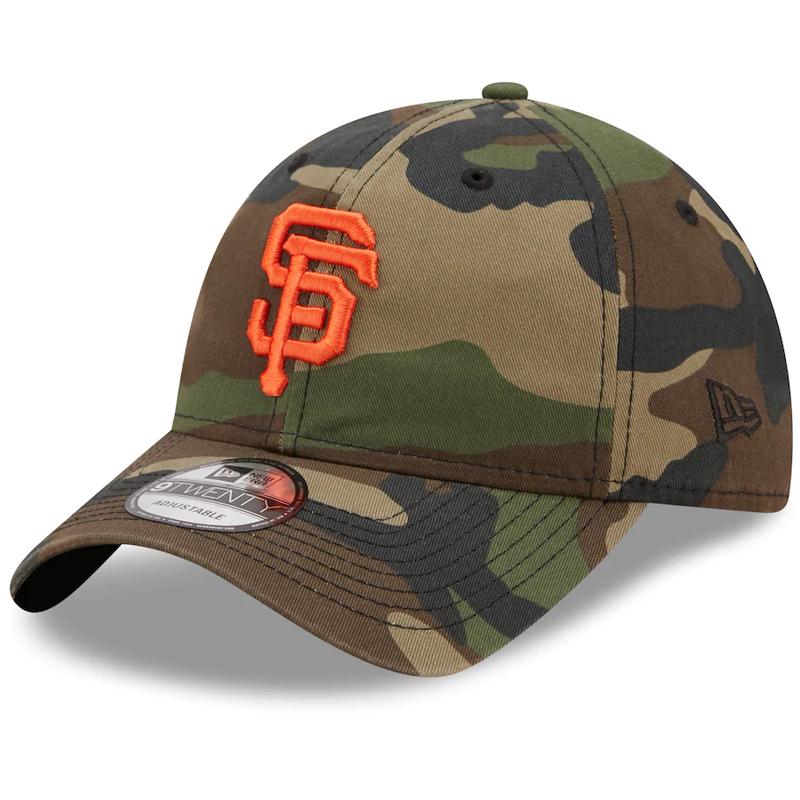 New Era San Francisco Giants Camo Woodland Core Classic 9TWENTY Adjustable Ha