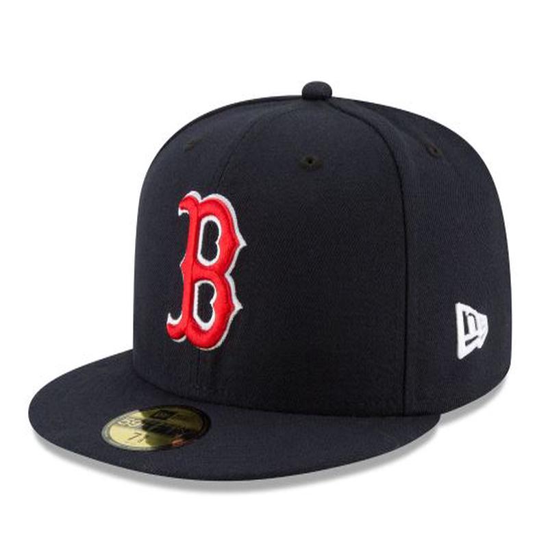 BOSTON RED SOX NEW ERA HOME AUTHENTIC COLLECTION 59FIFTY FITTED-ON-FIELD COLLECTION NAVY-RED