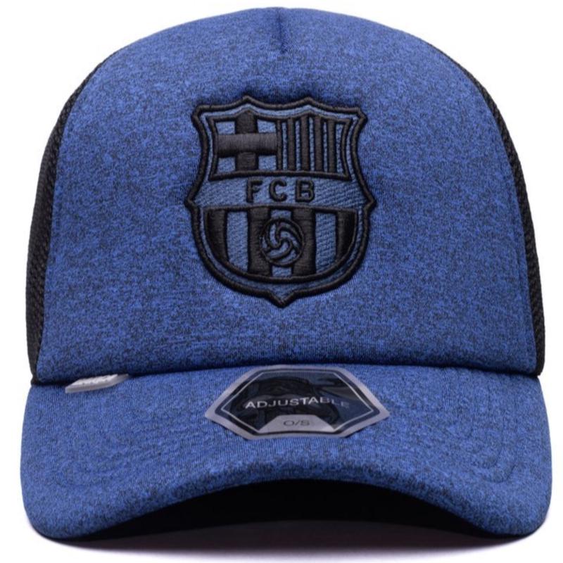 FI COLLECTIONS BARCELONA DRIBBLING TRUCKER SNAPBACK HAT-NAVY/BLACK