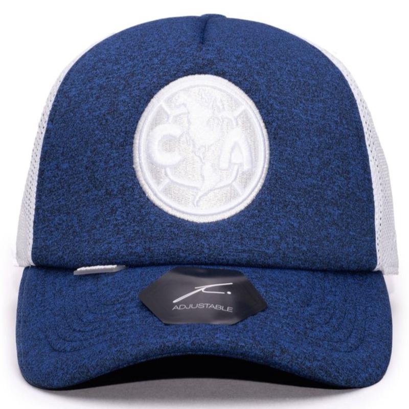 FI COLLECTIONS CLUB AMERICA DRIBBLING TRUCKER SNAPBACK HAT-NAVY/WHITE