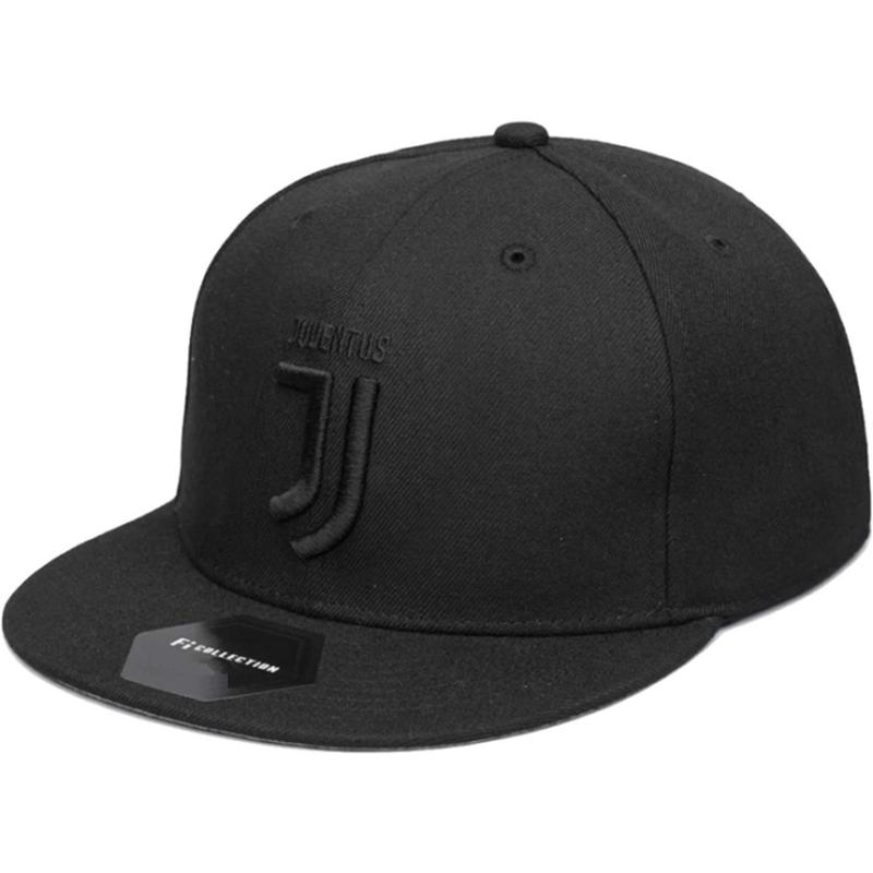 Fi Collections Juventus F.C. Blackout Fitted Hat-Black/Black