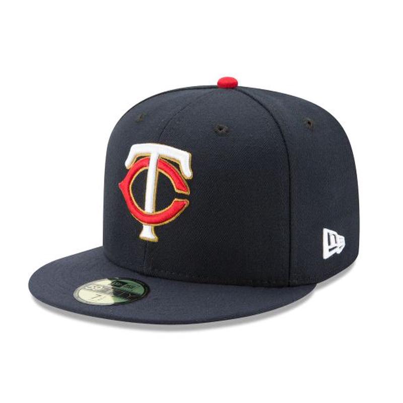 MINNESOTA TWINS HOME ALTERNATE COLLECTION 59FIFTY FITTED-ON-FIELD COLLECTION-NAVY