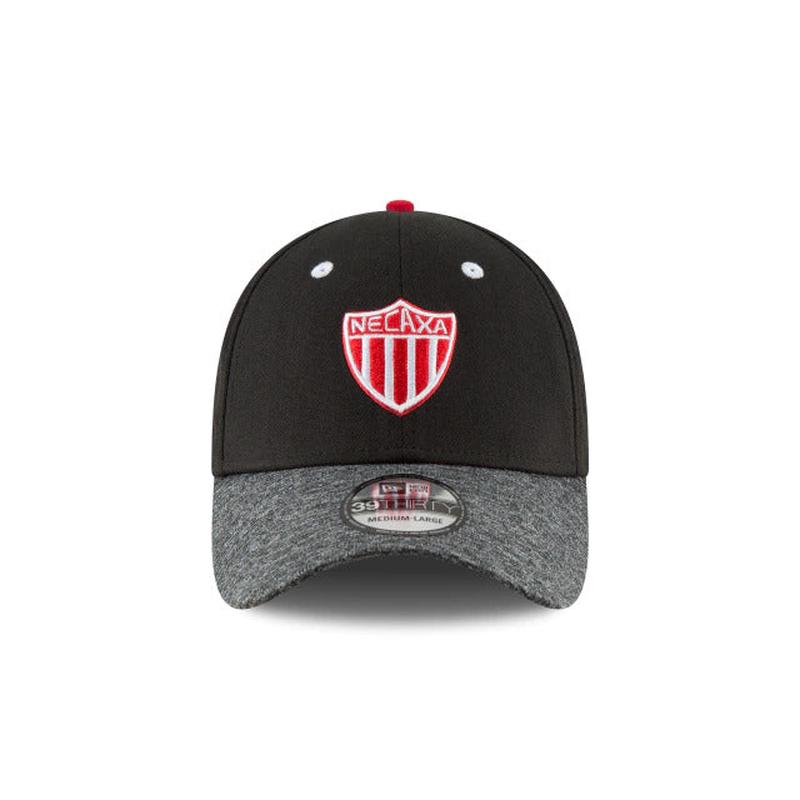 NEW ERA NECAXA 39THIRTY FLEX FIT HAT-BLACK/GREY