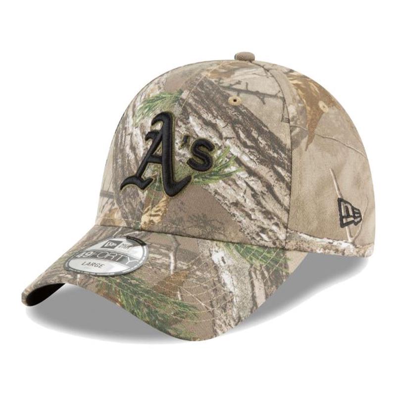 Oakland Athletics New Era Men's Camo Realtree 49FORTY Fitted Hat