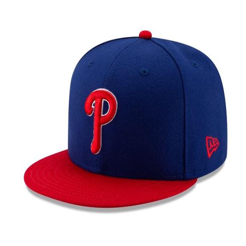 PHILADELPHIA PHILLIES ALTERNATE COLLECTION 59FIFTY FITTED-ON-FIELD COLLECTION-BLUE/RED