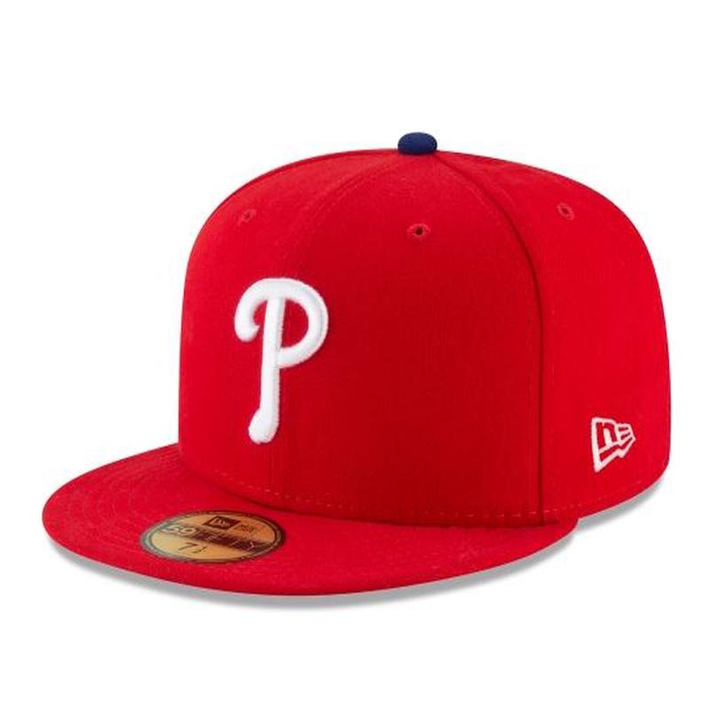 PHILADELPHIA PHILLIES HOME COLLECTION 59FIFTY FITTED-ON-FIELD COLLECTION-RED