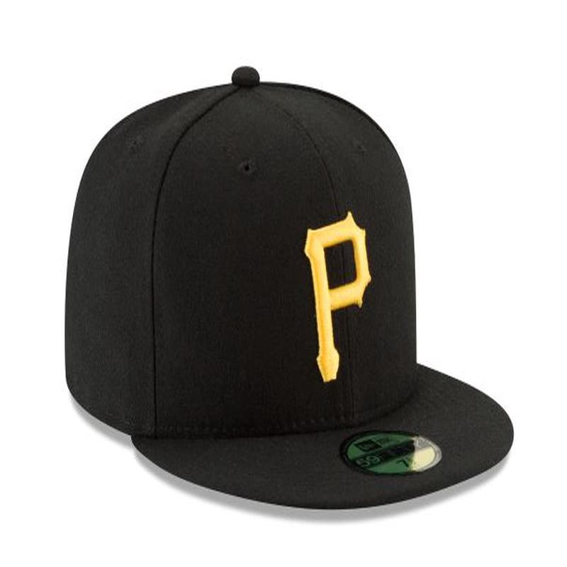 PITTSBURGH PIRATES HOME COLLECTION 59FIFTY FITTED-ON-FIELD COLLECTION-BLACK